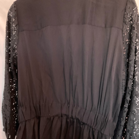 Lane Bryant Girl With Curves Black Dress with Lace and Pockets! - Picture 8 of 9